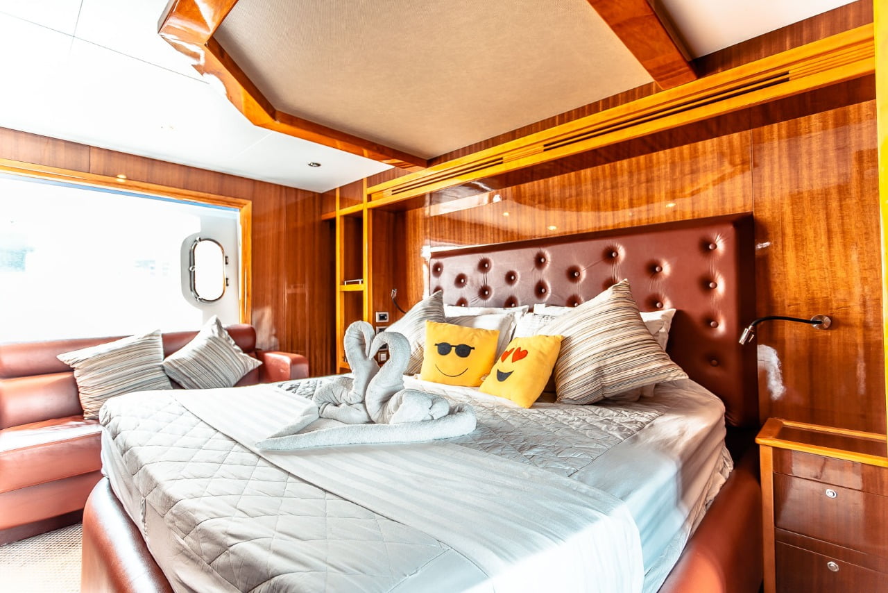 Onboard bedrooms at Mi Yachts